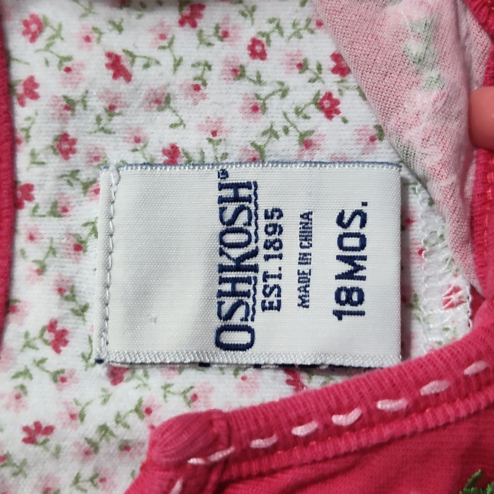 Vintage Y2K OshKosh B'gosh A B C Overalls 18m - Picture 14 of 15